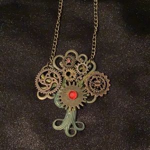 2/$25 Steampunk tree necklace